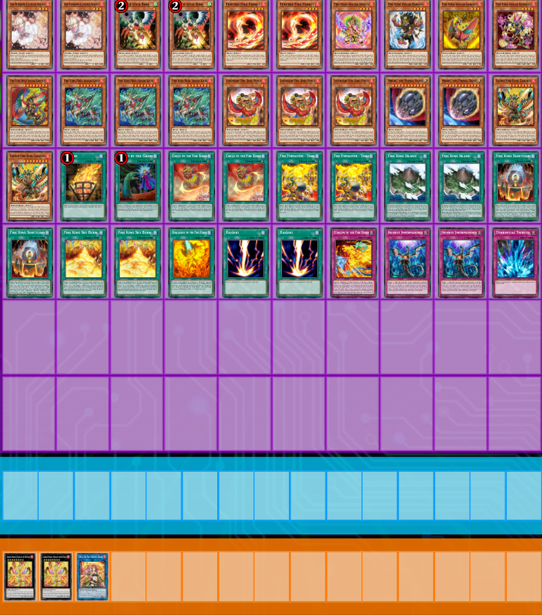 Fire King - Advanced -  Ready 2 Play - 40 Main + 3 Extra Deck