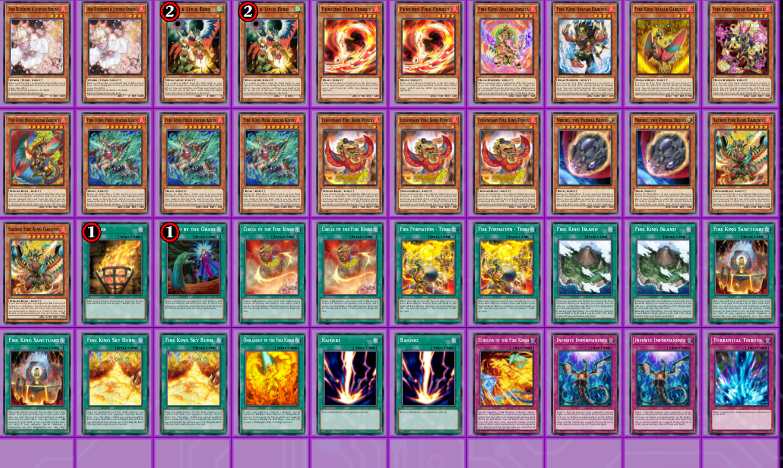 Fire King - Advanced -  Ready 2 Play - 40 Main + 3 Extra Deck