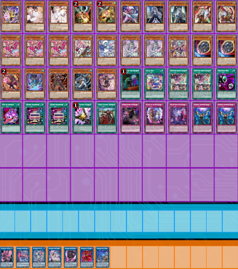 Evil Twin/Unchained - Advanced - Ready 2 Play - 40 Main + 7 Extra Deck