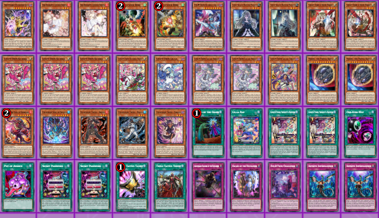 Evil Twin/Unchained - Advanced - Ready 2 Play - 40 Main + 7 Extra Deck